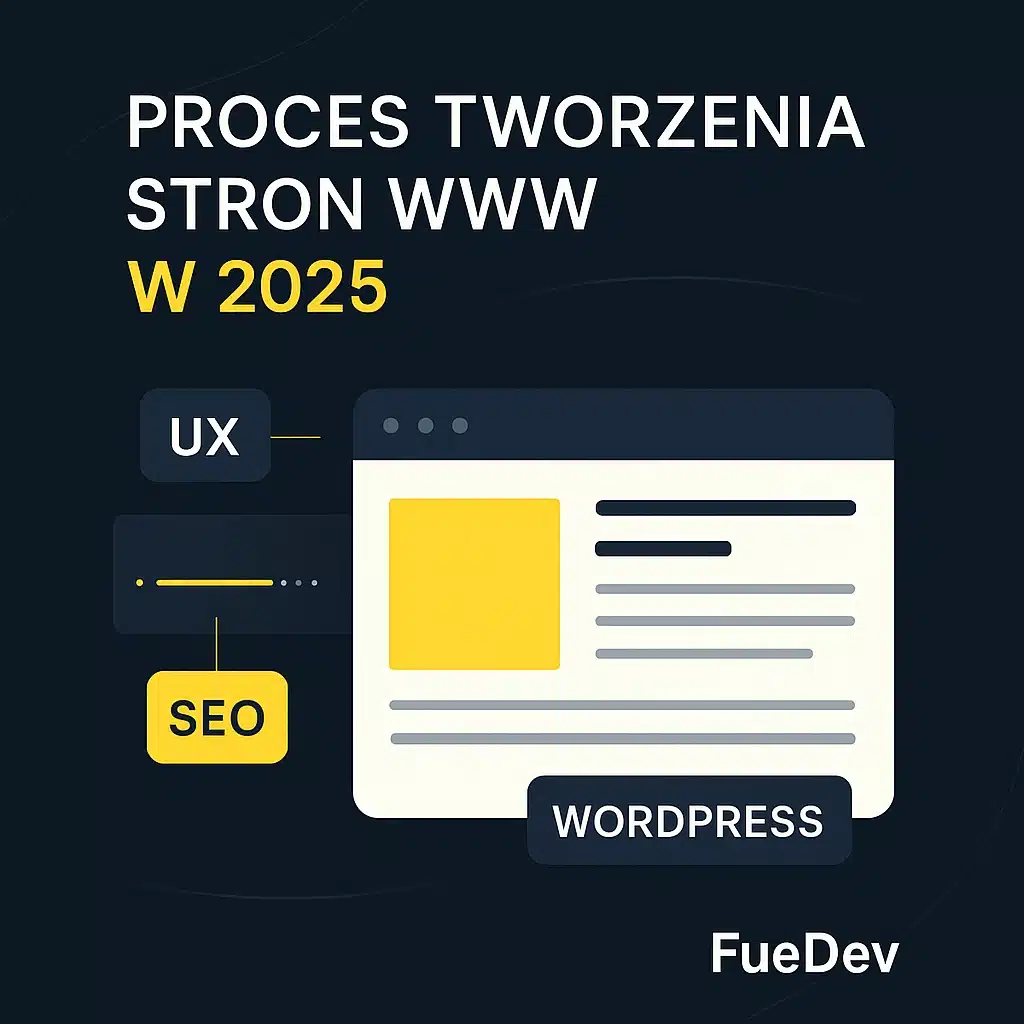 Proces tworzenia stron internetowych 2025 FueDev
